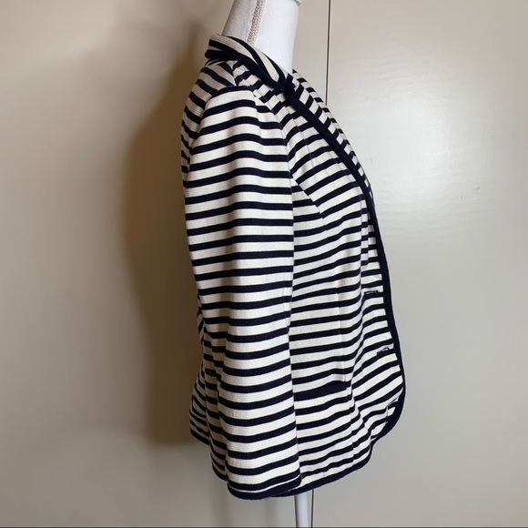 TALBOTS  STRIPPED JACKET CARDIGAN - Picture 12 of 16